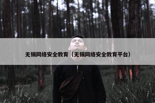无锡网络安全教育（无锡网络安全教育平台）