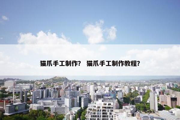 猫爪手工制作？ 猫爪手工制作教程？