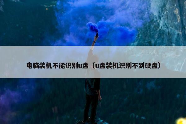 电脑装机不能识别u盘（u盘装机识别不到硬盘）