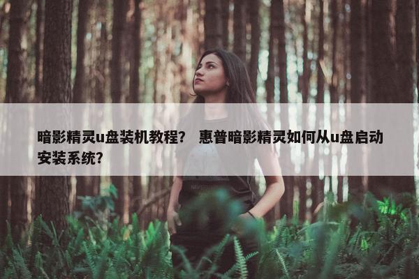 暗影精灵u盘装机教程？ 惠普暗影精灵如何从u盘启动安装系统？
