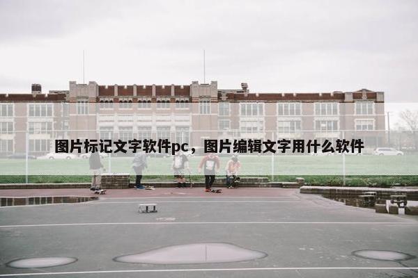 图片标记文字软件pc，图片编辑文字用什么软件