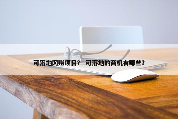 可落地网赚项目？ 可落地的商机有哪些？