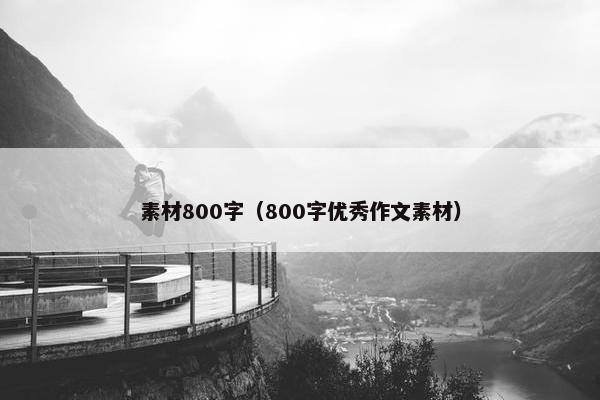 素材800字（800字优秀作文素材）