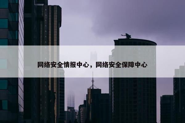 网络安全情报中心，网络安全保障中心