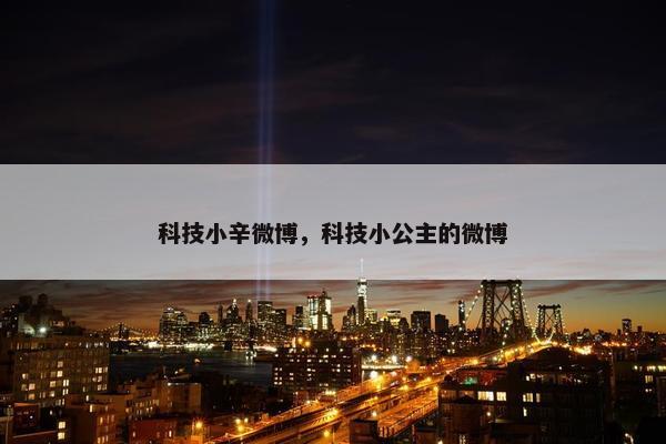 科技小辛微博，科技小公主的微博