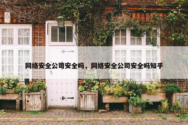 网络安全公司安全吗，网络安全公司安全吗知乎