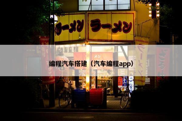 编程汽车搭建（汽车编程app）