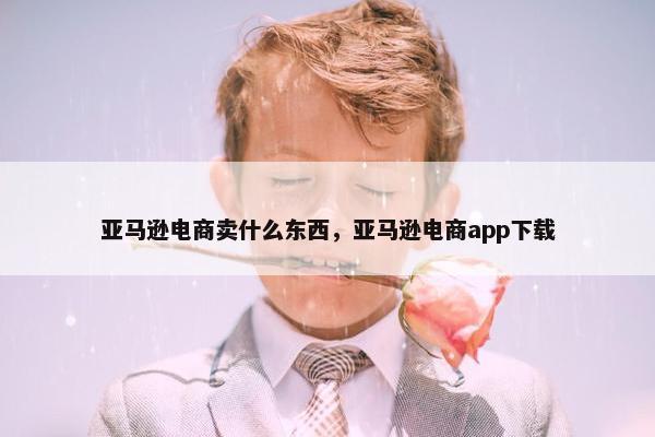 亚马逊电商卖什么东西，亚马逊电商app下载