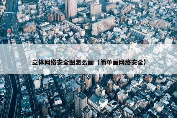 立体网络安全图怎么画（简单画网络安全）