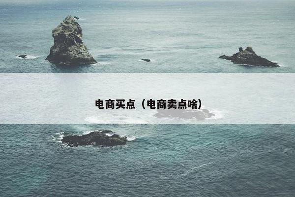 电商买点（电商卖点啥）