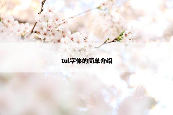 tul字体的简单介绍