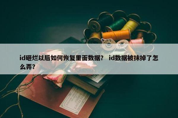 id砸烂以后如何恢复里面数据？ id数据被抹掉了怎么弄？