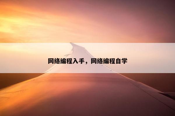 网络编程入手，网络编程自学