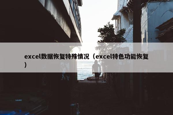 excel数据恢复特殊情况（excel特色功能恢复）
