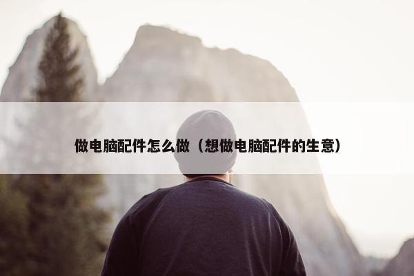 做电脑配件怎么做（想做电脑配件的生意）