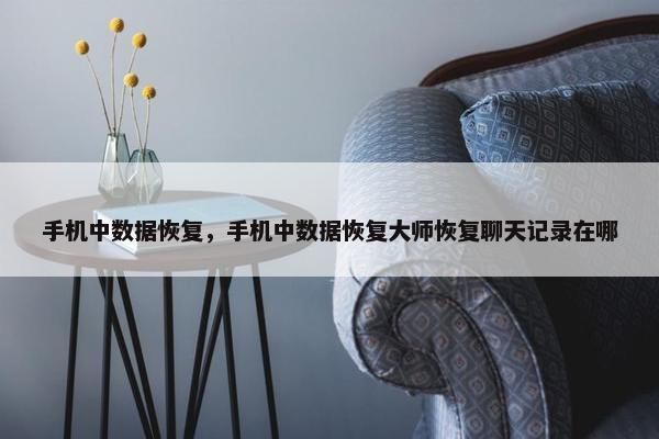 手机中数据恢复，手机中数据恢复大师恢复聊天记录在哪