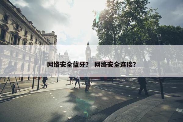 网络安全蓝牙？ 网络安全连接？