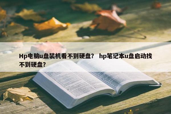 Hp电脑u盘装机看不到硬盘？ hp笔记本u盘启动找不到硬盘？