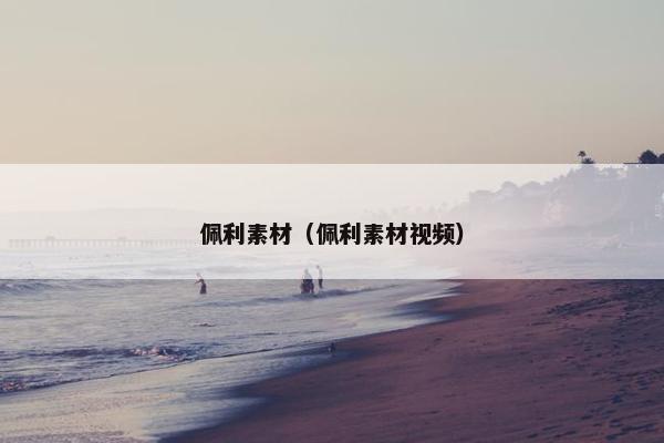 佩利素材（佩利素材视频）