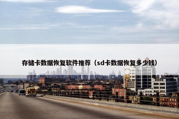 存储卡数据恢复软件推荐（sd卡数据恢复多少钱）