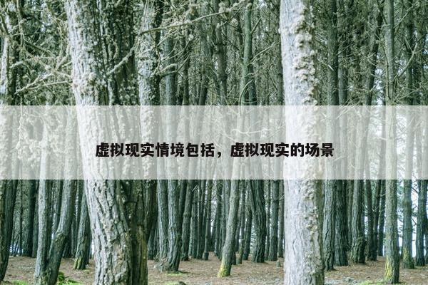 虚拟现实情境包括，虚拟现实的场景