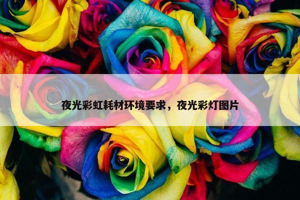 夜光彩虹耗材环境要求，夜光彩灯图片