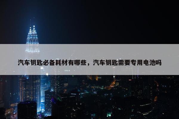 汽车钥匙必备耗材有哪些，汽车钥匙需要专用电池吗