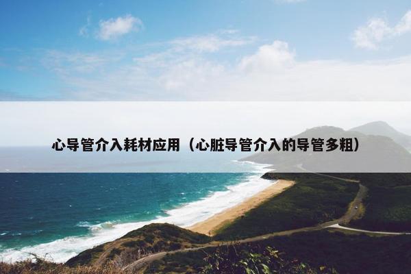 心导管介入耗材应用（心脏导管介入的导管多粗）