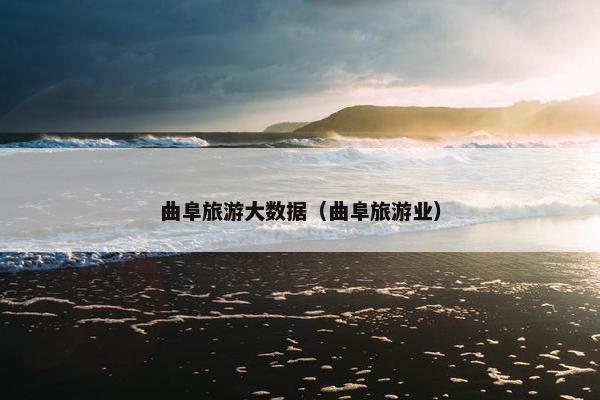 曲阜旅游大数据（曲阜旅游业）