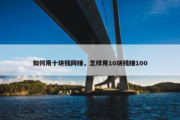 如何用十块钱网赚，怎样用10块钱赚100