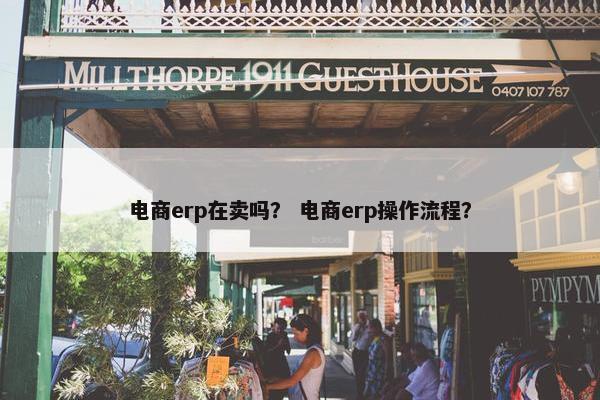 电商erp在卖吗？ 电商erp操作流程？
