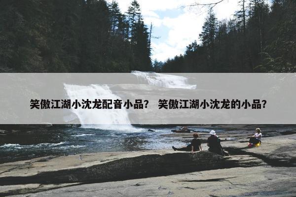 笑傲江湖小沈龙配音小品？ 笑傲江湖小沈龙的小品？