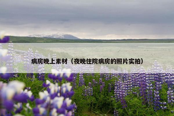 病房晚上素材（夜晚住院病房的照片实拍）