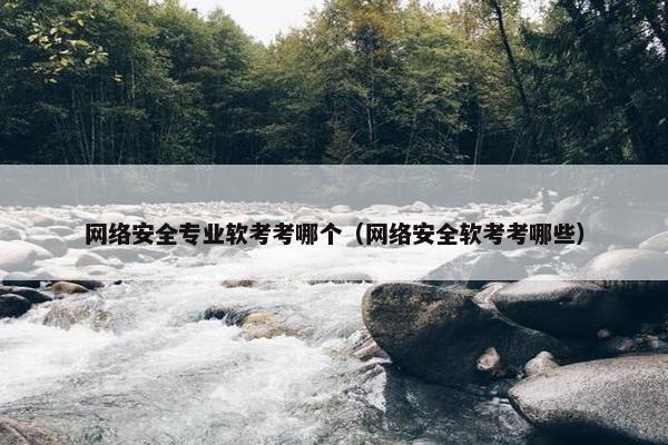 网络安全专业软考考哪个（网络安全软考考哪些）