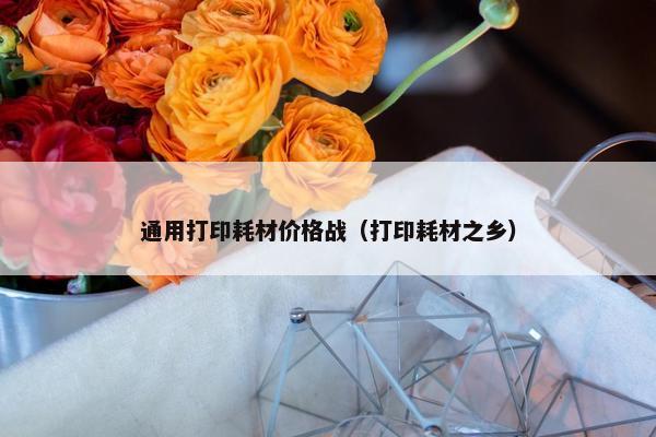 通用打印耗材价格战（打印耗材之乡）