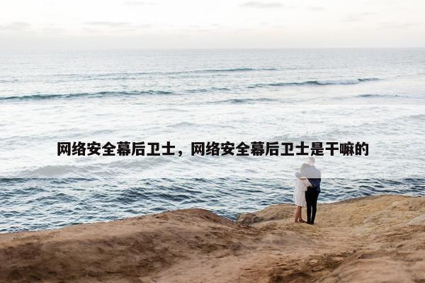 网络安全幕后卫士，网络安全幕后卫士是干嘛的