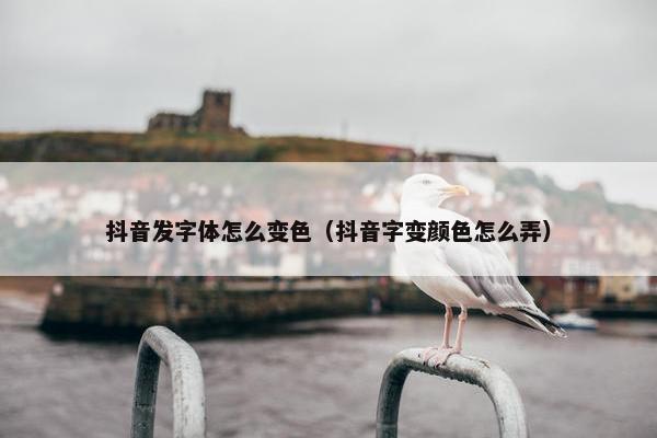抖音发字体怎么变色（抖音字变颜色怎么弄）
