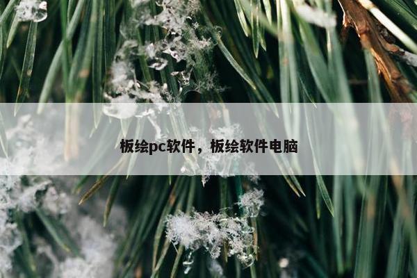 板绘pc软件，板绘软件电脑