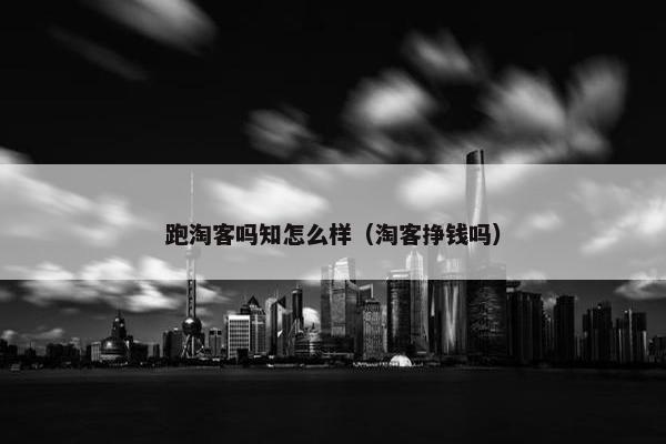 跑淘客吗知怎么样（淘客挣钱吗）