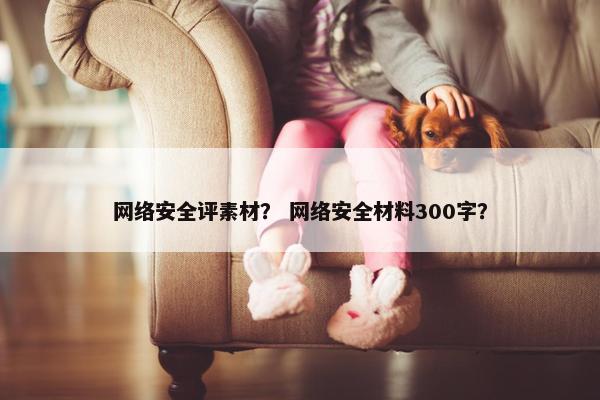 网络安全评素材？ 网络安全材料300字？