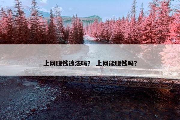 上网赚钱违法吗？ 上网能赚钱吗？