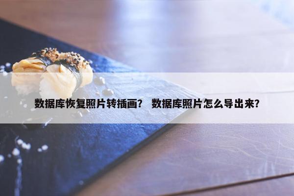 数据库恢复照片转插画？ 数据库照片怎么导出来？