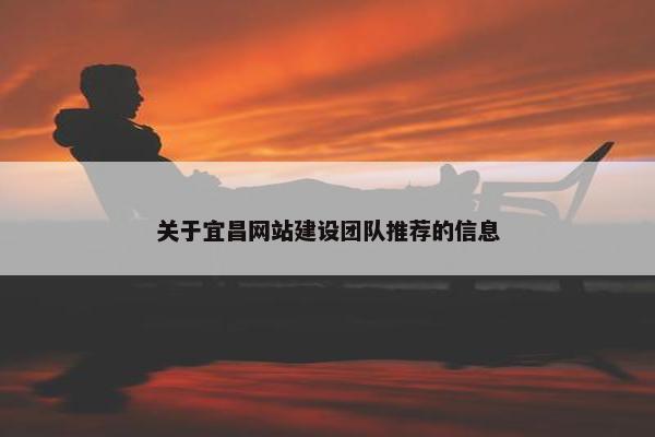 关于宜昌网站建设团队推荐的信息