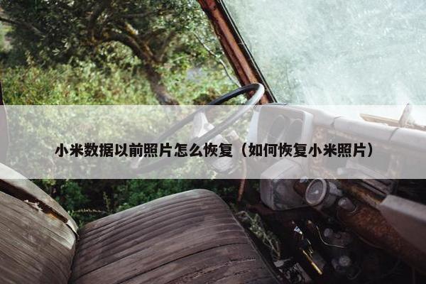 小米数据以前照片怎么恢复（如何恢复小米照片）