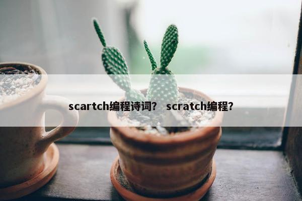 scartch编程诗词？ scratch编程？