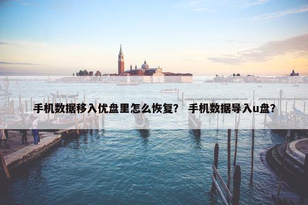手机数据移入优盘里怎么恢复？ 手机数据导入u盘？