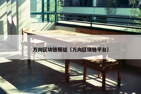 万向区块链模组（万向区块链平台）