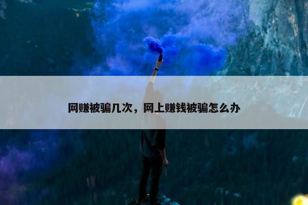 网赚被骗几次，网上赚钱被骗怎么办