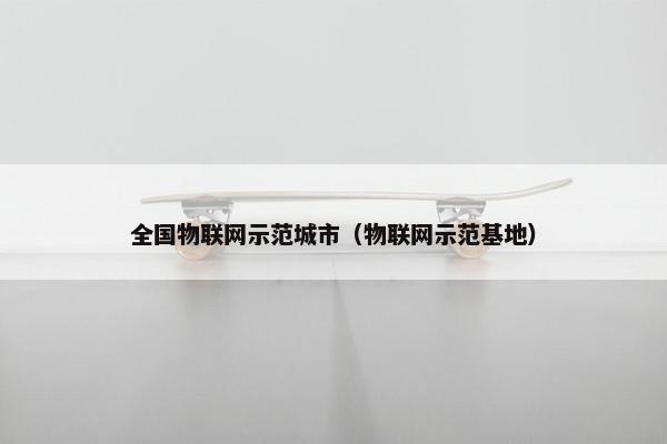 全国物联网示范城市（物联网示范基地）