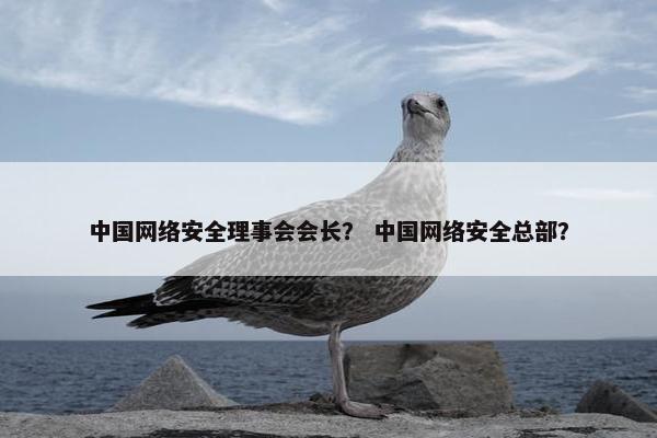 中国网络安全理事会会长？ 中国网络安全总部？